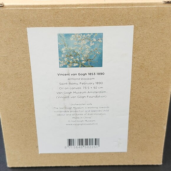 Van Gogh Almond Blossom Espresso Set Cups & Saucers (2) Fine Porcelain - Picture 5 of 8